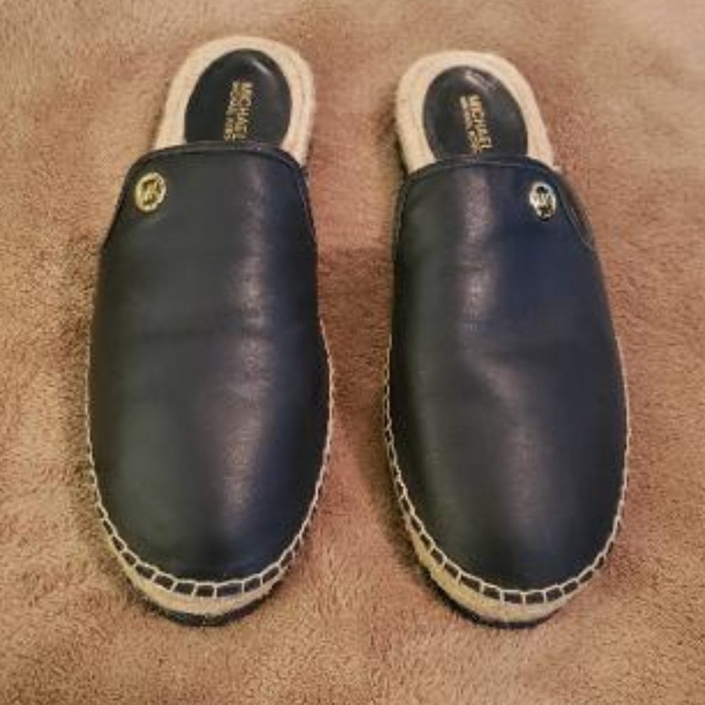 Blue leather espadrilles-Michael Kors